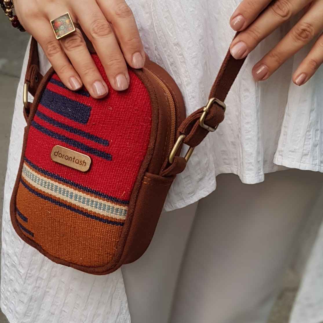 Price and Buy Kilim Crossbody Shoulder Bag with Authentic Ethnic Design - Image 4