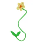 Price and Buy Knitted Flower Bookmark – Handmade Look & Soft Design (Set of 2)