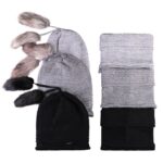 Price and Buy Knitted Hat And Scarf Set, Sam Model, With Fur Lining - Image 4