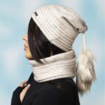 Price and Buy Knitted Hat And Scarf Set, Sam Model, With Fur Lining - Image 5