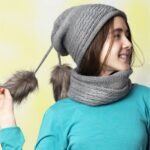 Price and Buy Knitted Hat And Scarf Set, Sam Model, With Fur Lining - Image 6