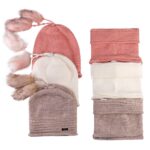 Price and Buy Knitted Hat And Scarf Set, Sam Model, With Fur Lining - Image 9