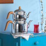 Price and Buy Korkmaz Teapot and Kettle Set Model A196 – Stainless Steel with Chrome – Nickel Plating - Image 3