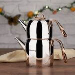 Price and Buy Korkmaz Teapot and Kettle Set – Stainless Steel with Chrome-Nickel Plating - Image 3