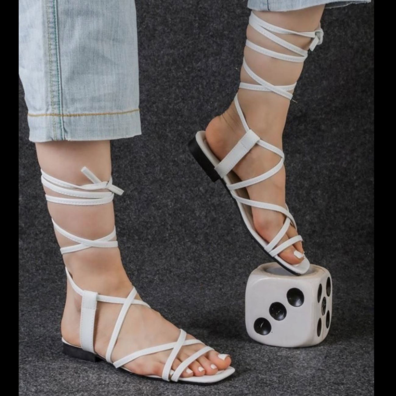 Price and Buy Lace-Up Flat Gladiator Sandals – Suitable for Casual & Dressy Occasions_6902be7d99f97.jpeg Price and Buy Lace-Up Flat Gladiator Sandals – Suitable for Casual & Dressy Occasions - Image 1