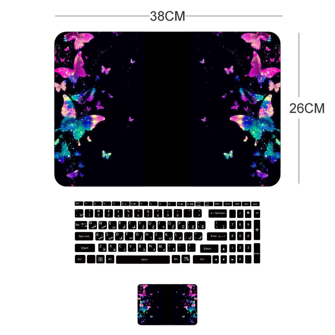Price and Buy Laptop & Keyboard Stickers Model Butterfly - Image 3