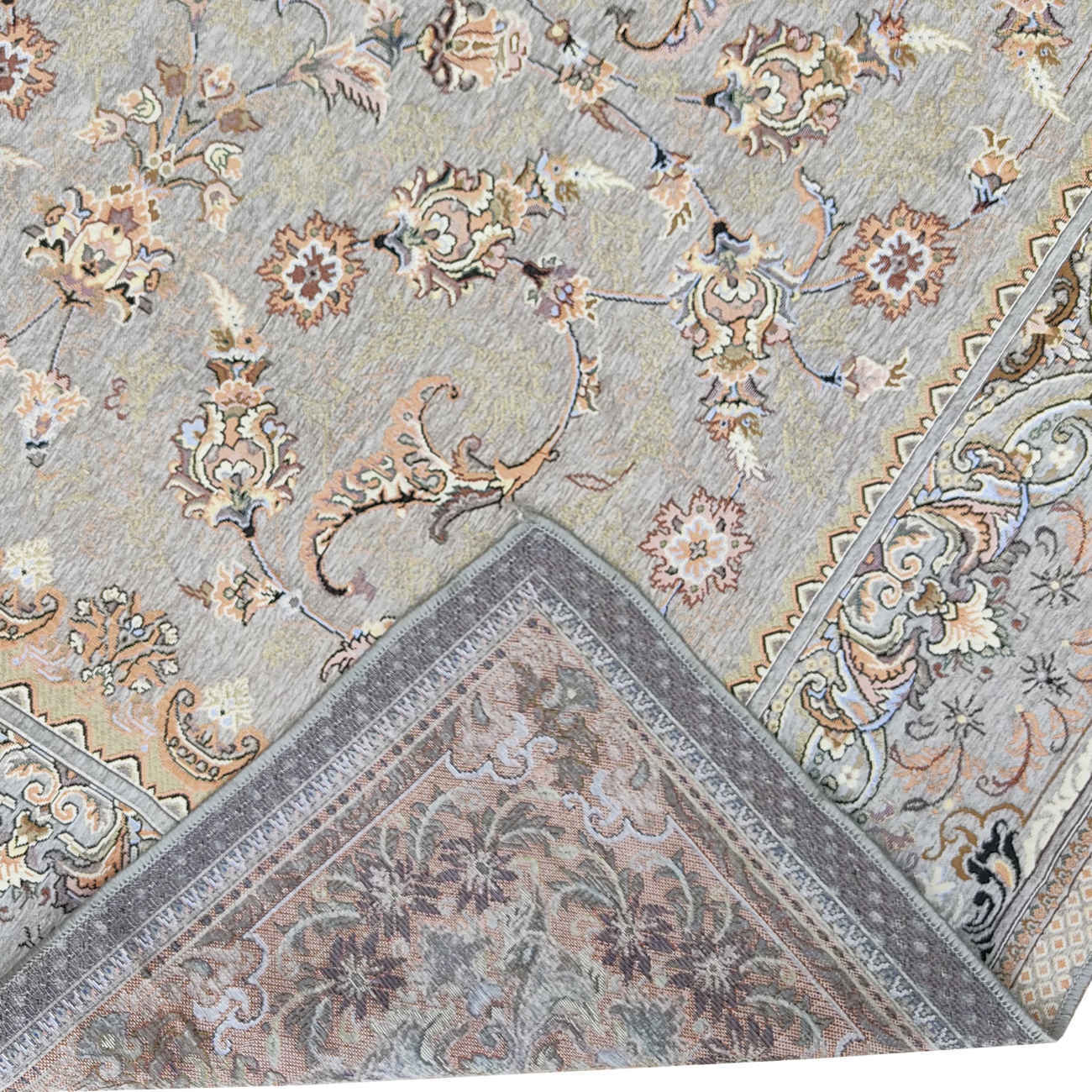 Price and Buy Large Boho Persian Style Indoor Floor Mat Floral Design - Image 6