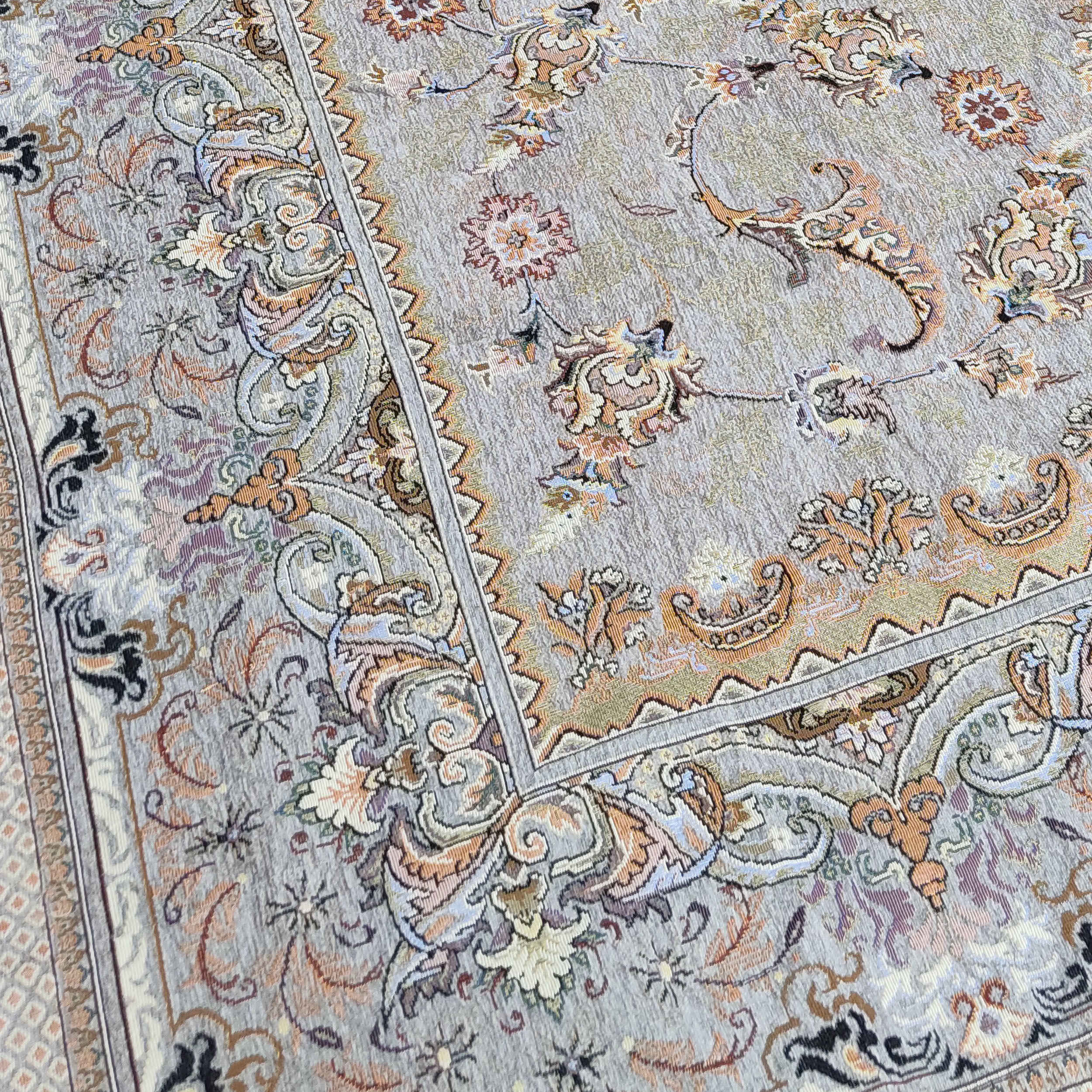 Price and Buy Large Boho Persian Style Indoor Floor Mat Floral Design - Image 7