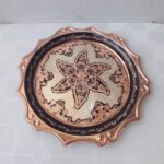 Price and Buy Large Copper Serving Tray in Star Design with Silver Inlay and Nano Finish - Image 4