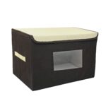 Price and Buy Large Size Soft Clothes Organizer – Fabric Storage Box with Lid and Cardboard Walls, Ideal for Wardrobes & Closets - Image 8