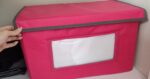 Price and Buy Large Size Soft Clothes Organizer – Fabric Storage Box with Lid and Cardboard Walls, Ideal for Wardrobes & Closets - Image 14