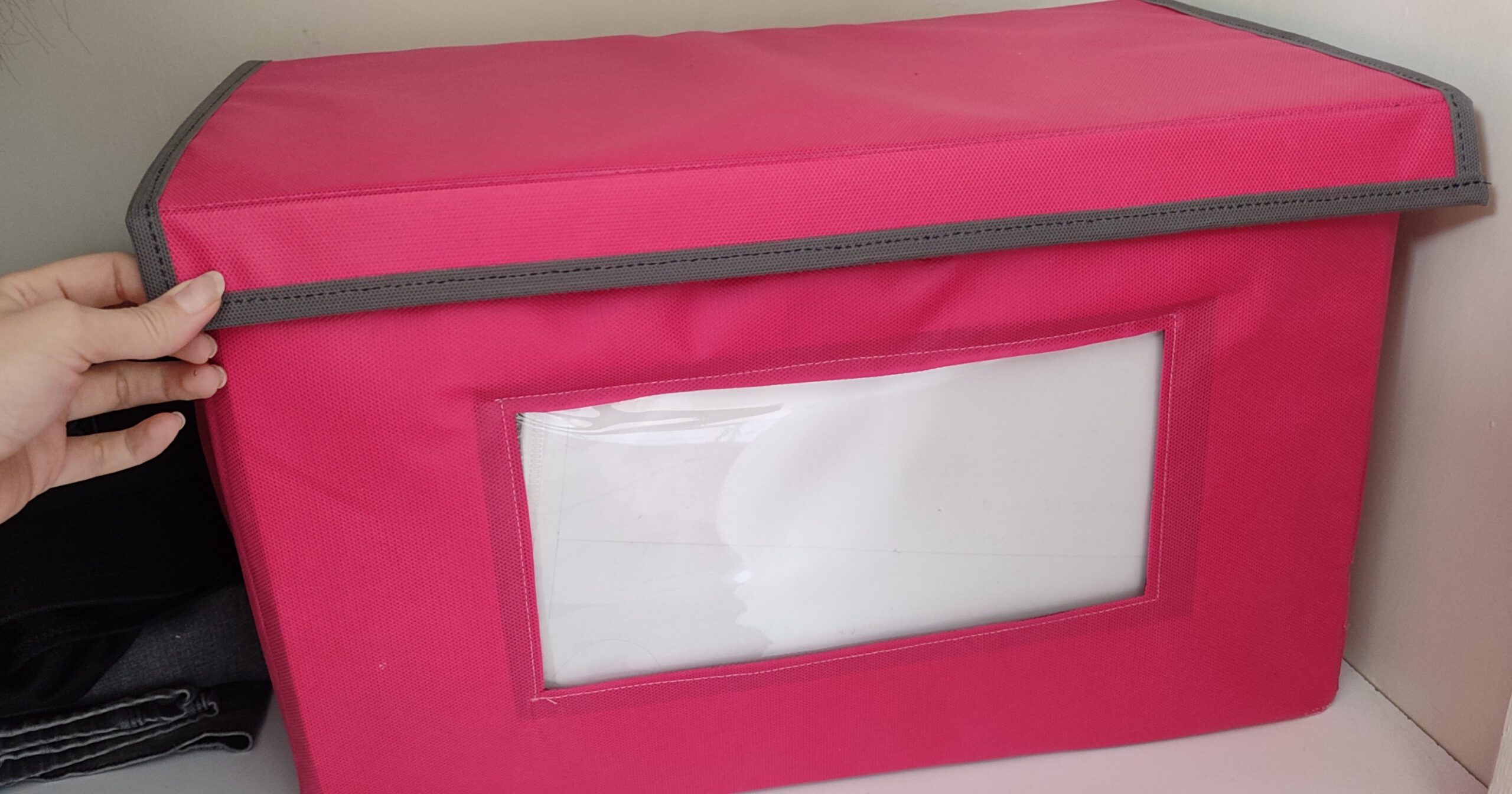 Price and Buy Large Size Soft Clothes Organizer – Fabric Storage Box with Lid and Cardboard Walls, Ideal for Wardrobes & Closets_6903ea830a074.jpeg Price and Buy Large Size Soft Clothes Organizer – Fabric Storage Box with Lid and Cardboard Walls, Ideal for Wardrobes & Closets - Image 14