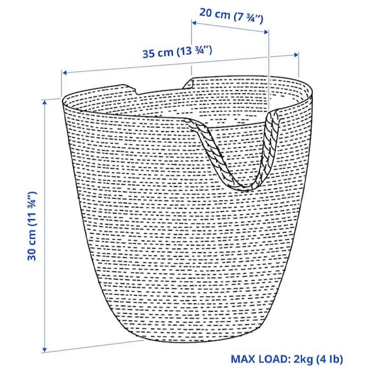 Price and Buy Large Woven Basket with Handle - Image 3
