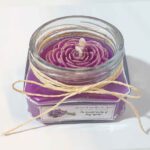 Price and Buy Lavender Bliss Scented Candle Jar – Floral Design - Image 3