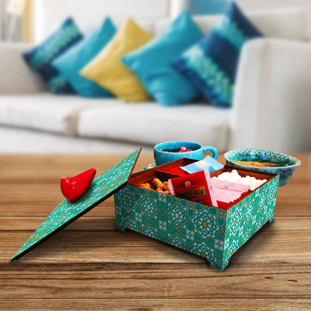 Price and Buy Laya Candy Organizer Box Crafted in Wood - Image 4