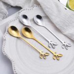 Price and Buy Leaf Design Tea Spoon Set – Elegant 6-Piece Collection for Stylish Dining - Image 3