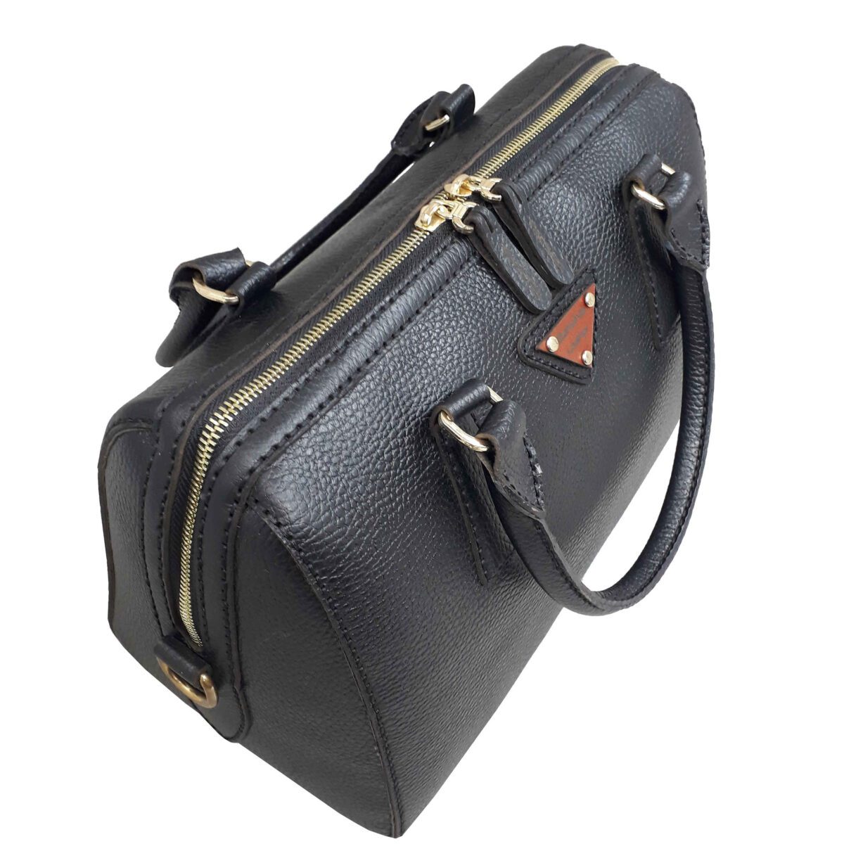 Price and Buy Leather Bauletto Handbag with Top Handle & Large Capacity - Image 3