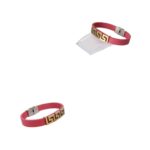Price and Buy Leather Bracelet with Geometric Design in Pink - Image 4