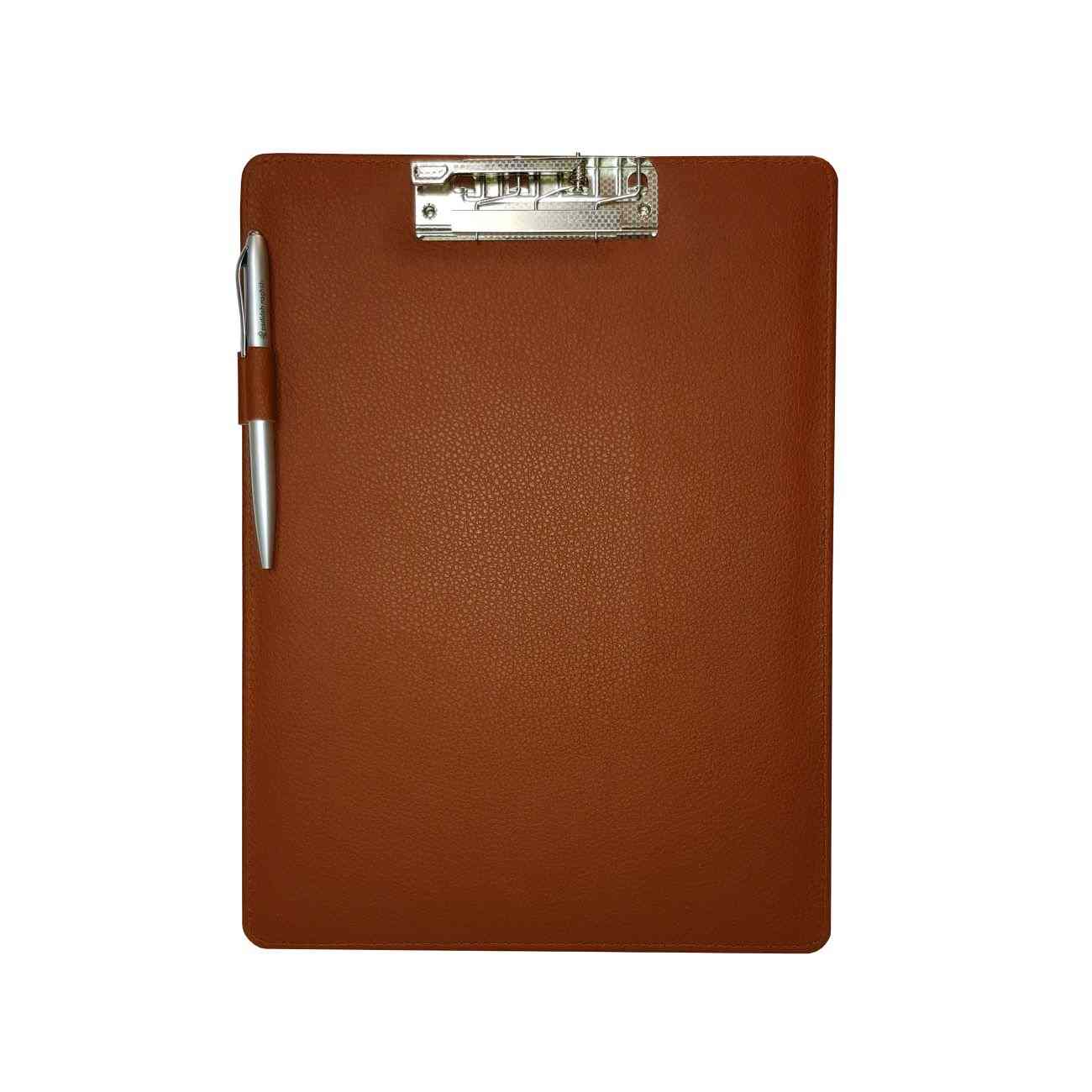 Price and Buy Leather Clipboard with Navy Blue Pen - Image 5
