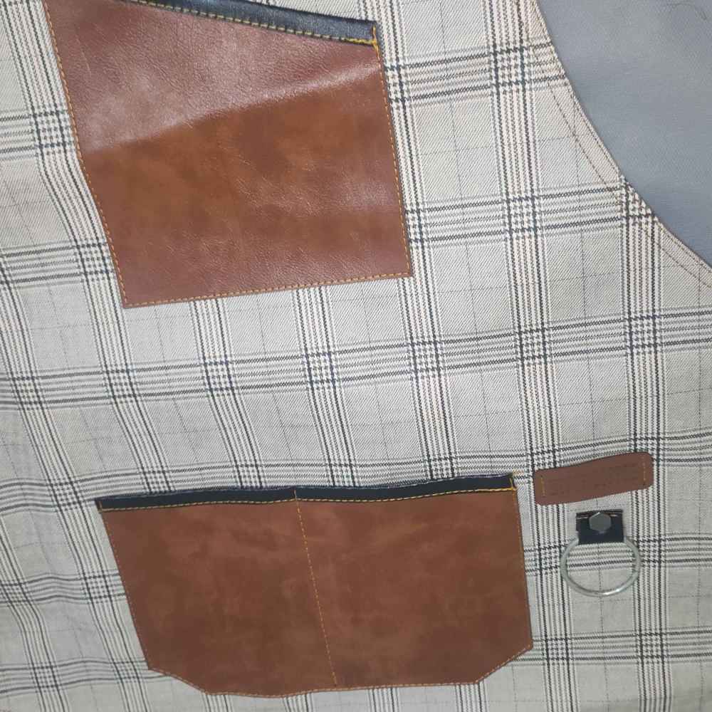 Price and Buy Leather & Fabric Barista Apron – Classic Design & Versatile - Image 3