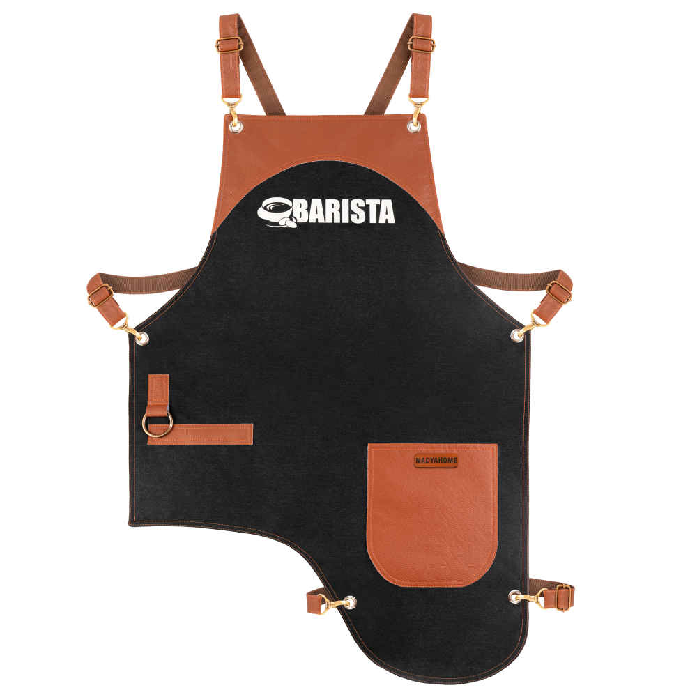 Price and Buy Leather & Fabric Barista Apron – Stylish & Durable - Image 3