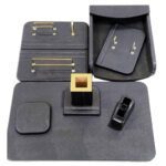 Price and Buy Leather Office Desk Organizer Accessories for Workspace ( 8 piece)