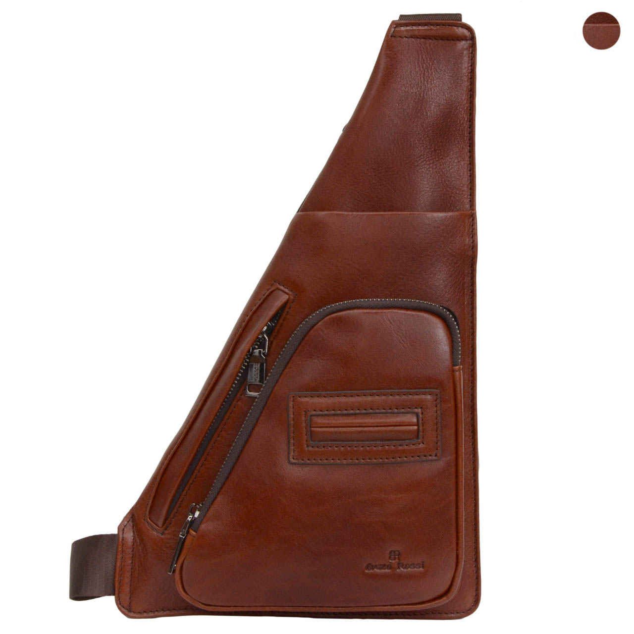 Price and Buy Leather Sling Shoulder Bag Featuring Multiple Compartments - Image 3