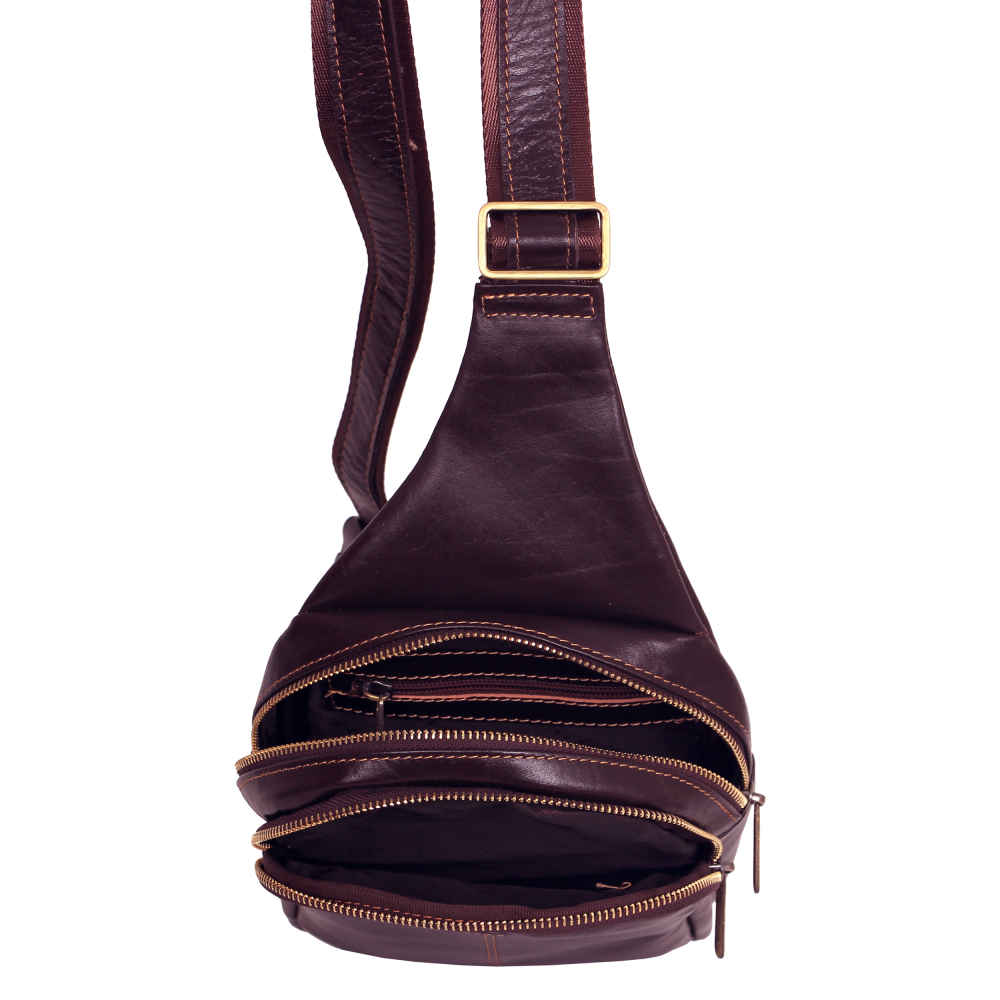 Price and Buy Leather Sling Shoulder Bag Luxurious Handcrafted Barez - Image 6
