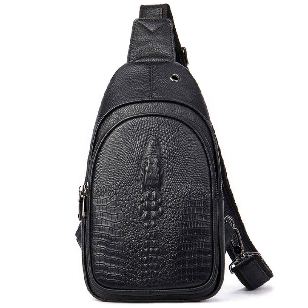 Price and Buy Leather Sling Shoulder Bag with Polyester Cotton Lining