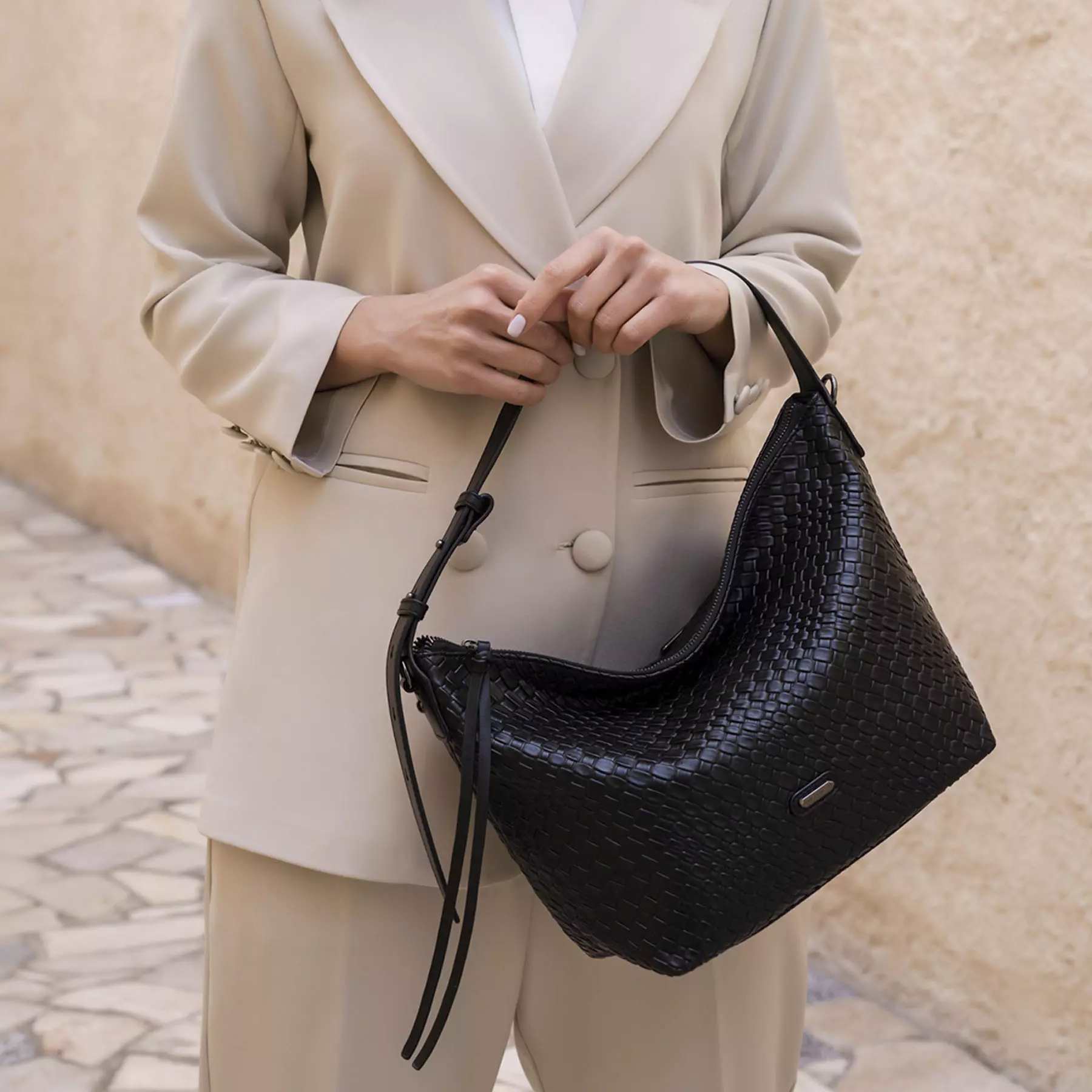 Price and Buy Leather Slouchy Bag – Hobo Style, Model Snake - Image 4