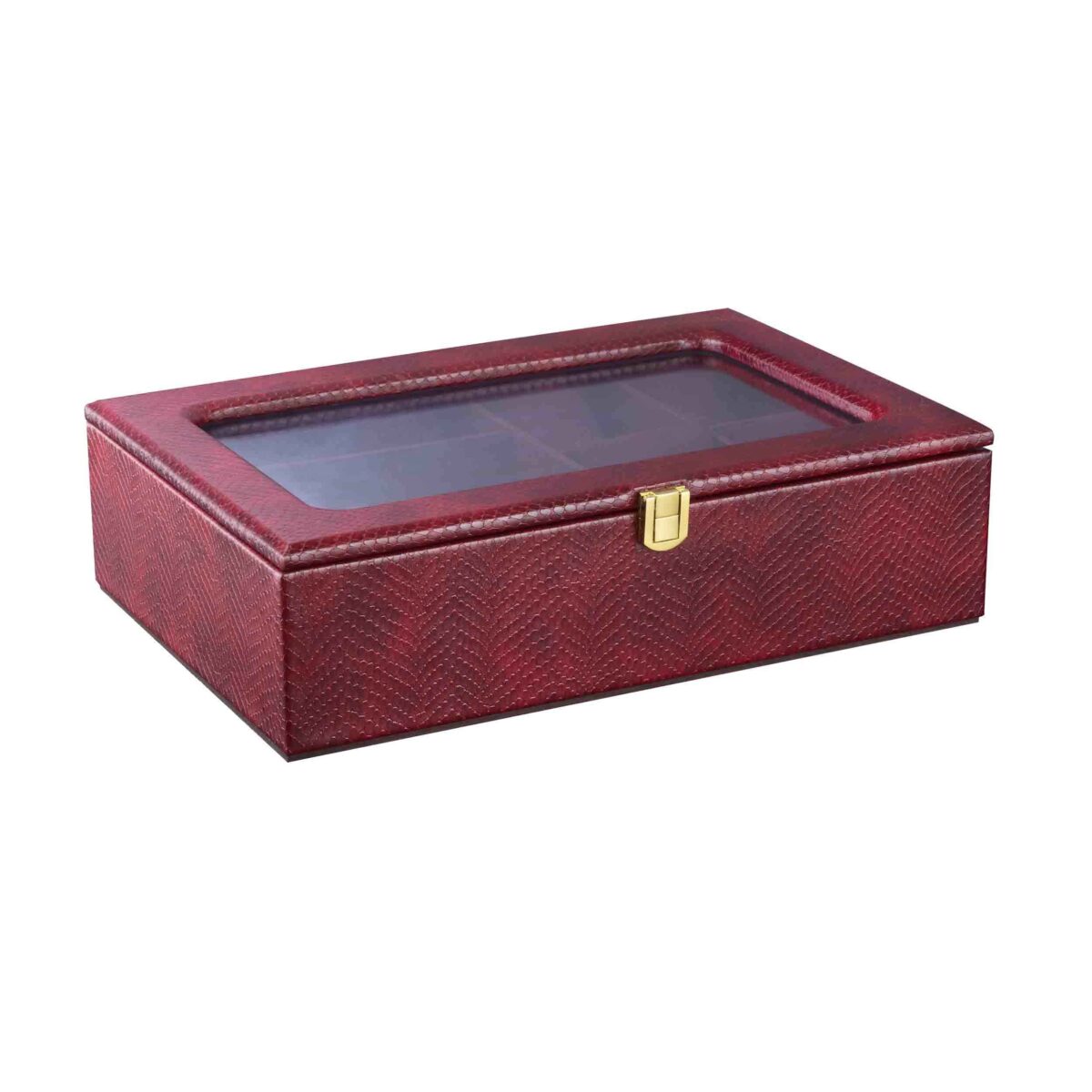 Price and Buy Leather Watch Box with Sunglasses Compartment and Suede Lining