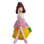 Price and Buy Leilpar Hand-Painted Figurine Doll – Girl with Lemon Design, Ideal for Decor & Gift