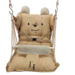 Price and Buy LI Baby Swing – Teddy Bear Design Soft Cotton Infant Hammock with Safety Belt & Adjustable Recline
