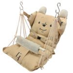 Price and Buy LI Baby Swing – Teddy Bear Design Soft Cotton Infant Hammock with Safety Belt & Adjustable Recline - Image 5