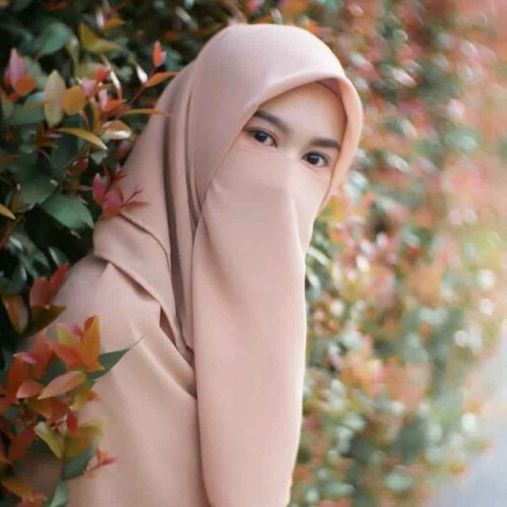 Price and Buy Light Brown Islamic Crepe Scarf & Half Niqab Set for Women - Image 3
