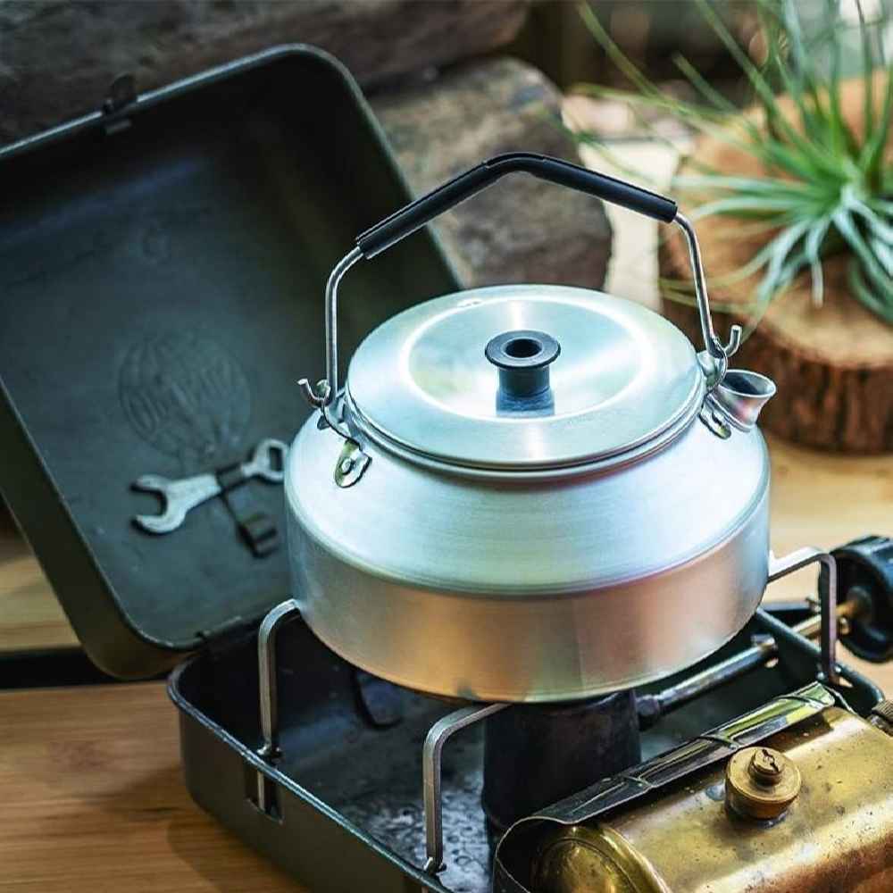 Price and Buy Lightweight 0.9-Liter Outdoor Camping Kettle – Efficient for Campfires - Image 3