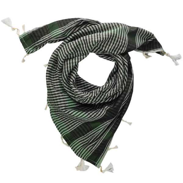 Price and Buy Lightweight Green Keffiyeh Scarf – Traditional Striped Arabic Headwrap