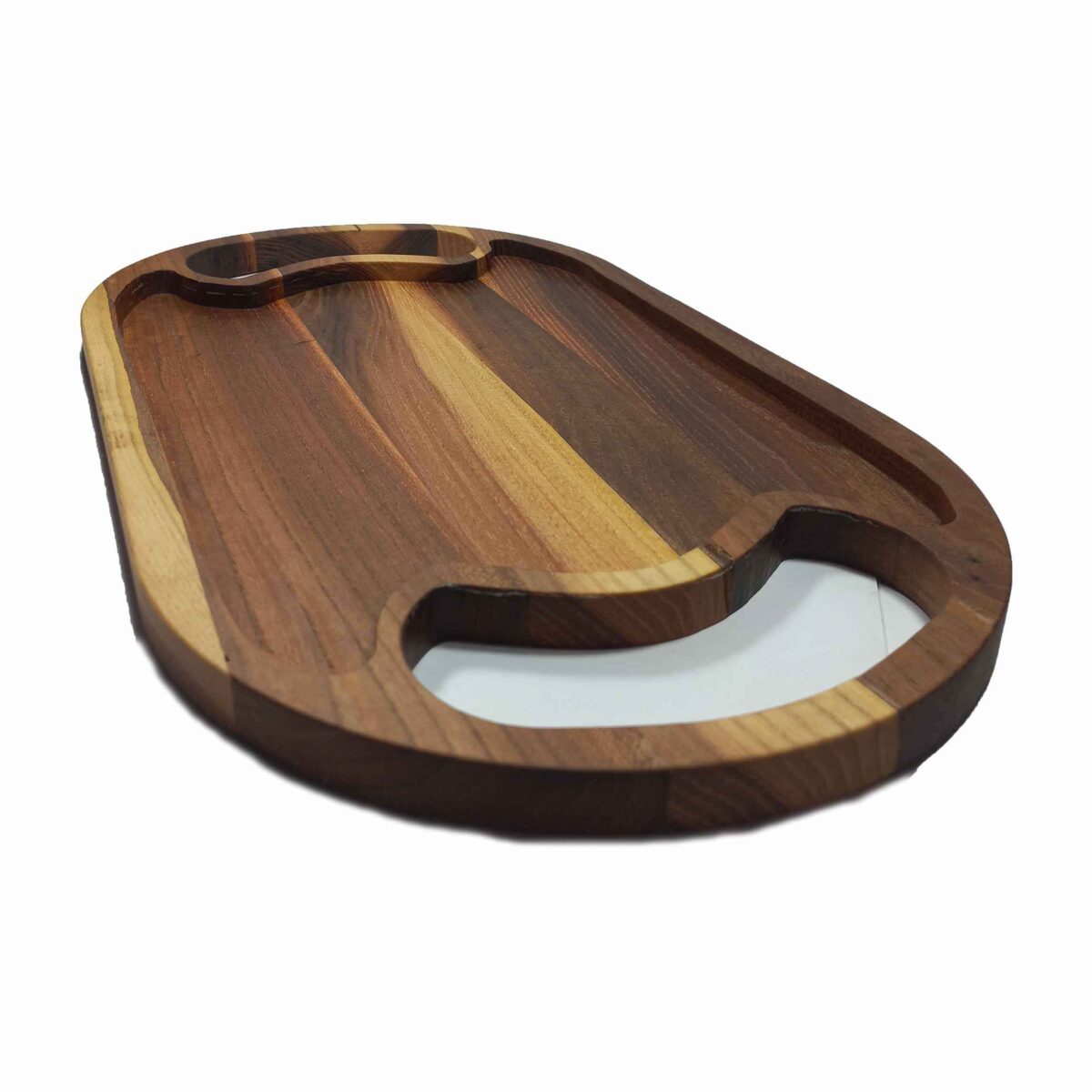 Price and Buy Lightweight Oval-Shaped Wooden Tray – Model Raha | Great for Snacks & More - Image 3