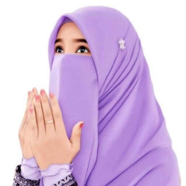 Price and Buy Lilac Muslim Crepe Scarf & Half Niqab Set for Women_68fdc4cbe848c.jpeg Price and Buy Lilac Muslim Crepe Scarf & Half Niqab Set for Women