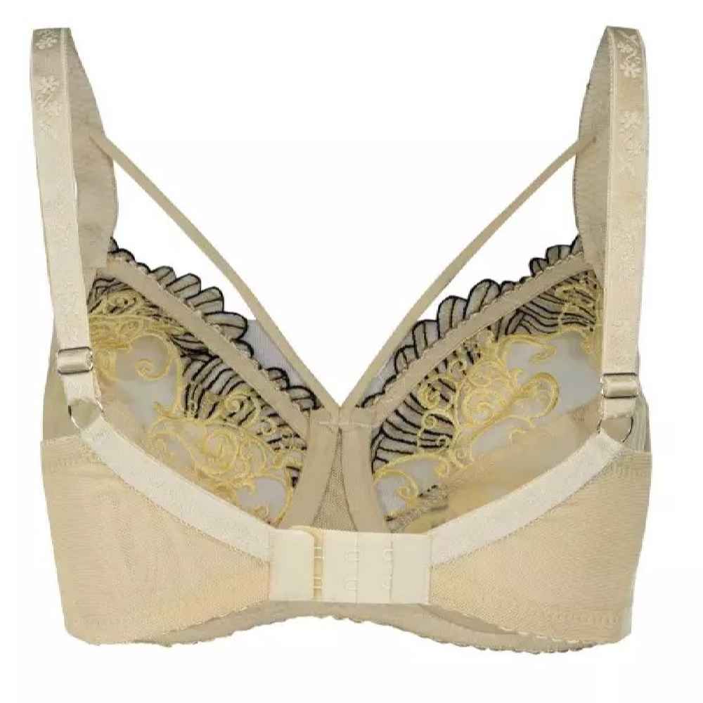 Price and Buy Lingerie Set Lace Bra & Thong Embroidered With Adjustable Strap - Image 4