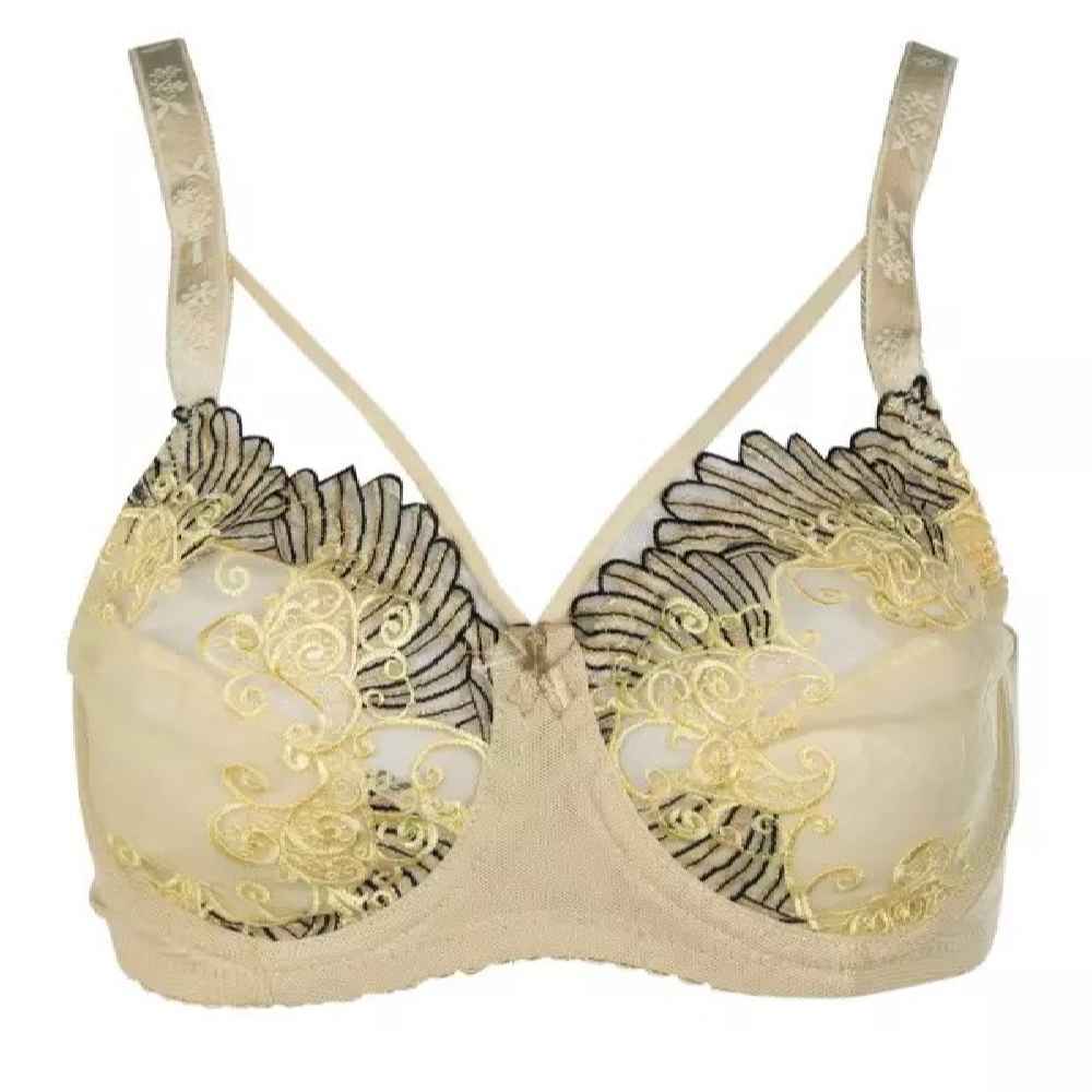 Price and Buy Lingerie Set Lace Bra & Thong Embroidered With Adjustable Strap - Image 5