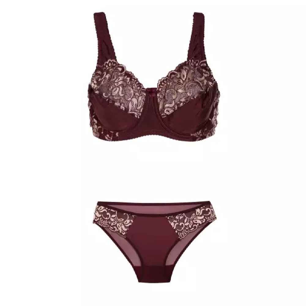 Price and Buy Lingerie Set Lace Bra & Thong With Adjustable Strap For Women