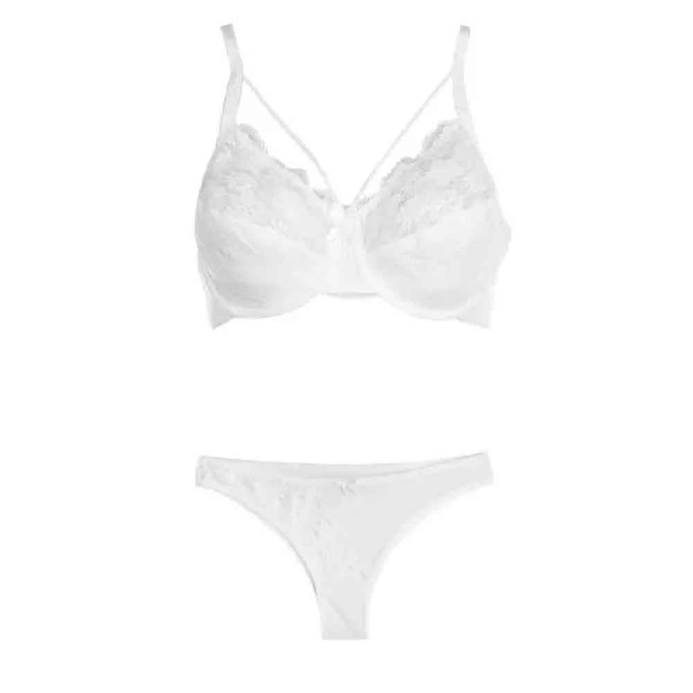 Price and Buy Lingerie Set Lace Bra & Thong With Decorative Bow Tie in the Front - Image 3
