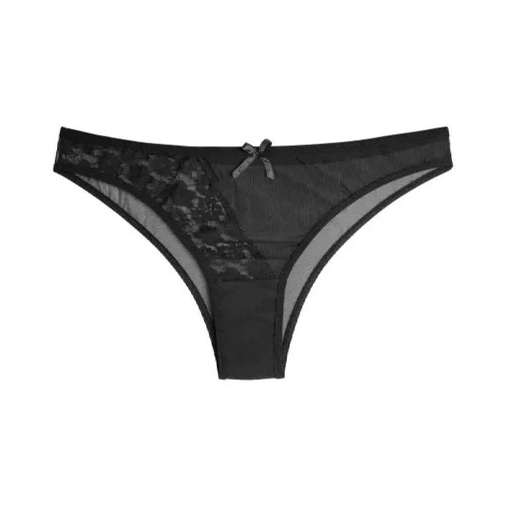 Price and Buy Lingerie Set Lace Bra & Thong With Decorative Bow Tie in the Front - Image 6