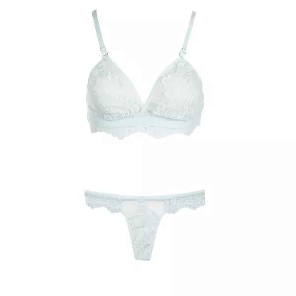 Price and Buy Lingerie Set Lace Bra & Thong With Dentelle Embroidery for Women