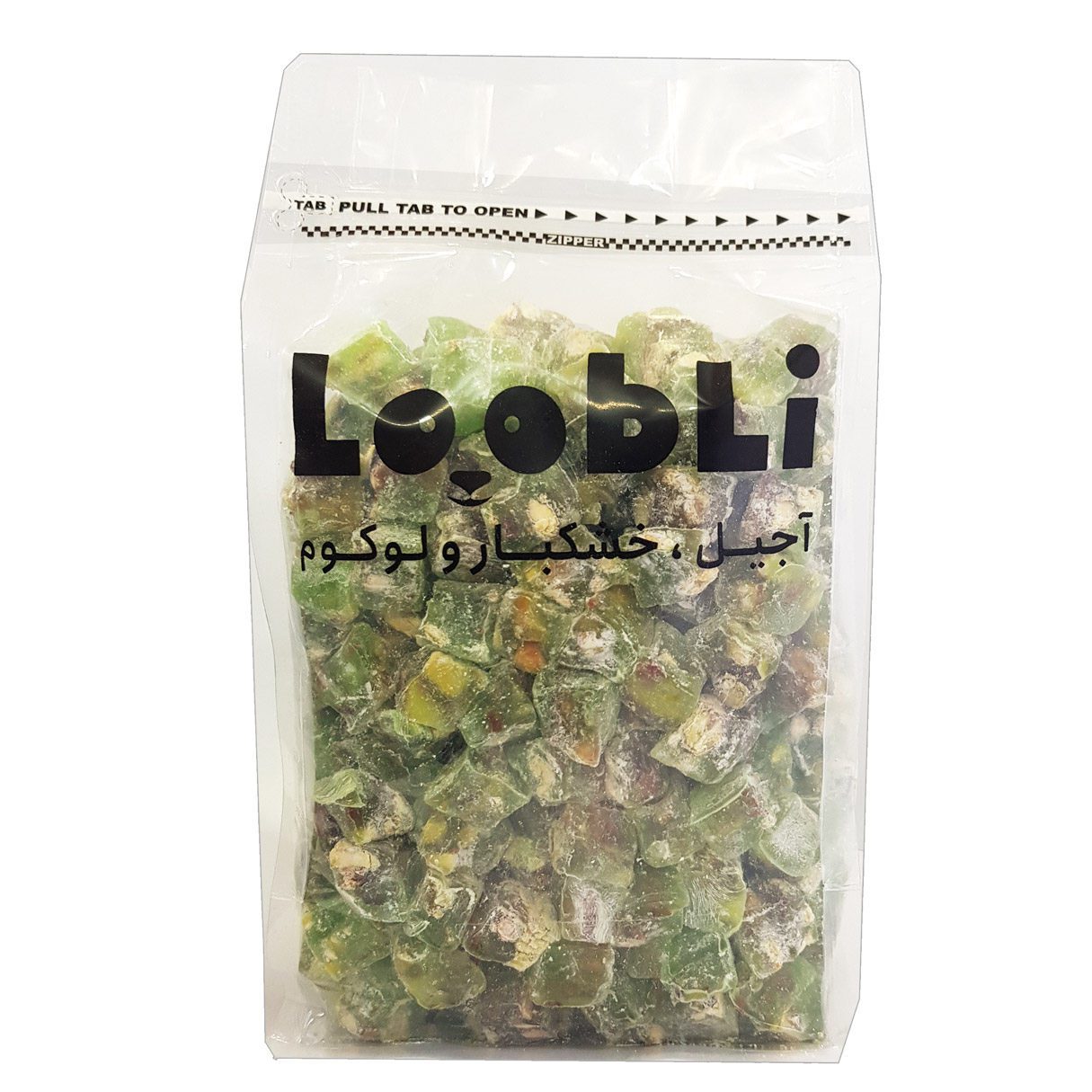Price and Buy Lokum Turkish Delight with Sour Apple Flavor & Pistachio – 500g - Image 3