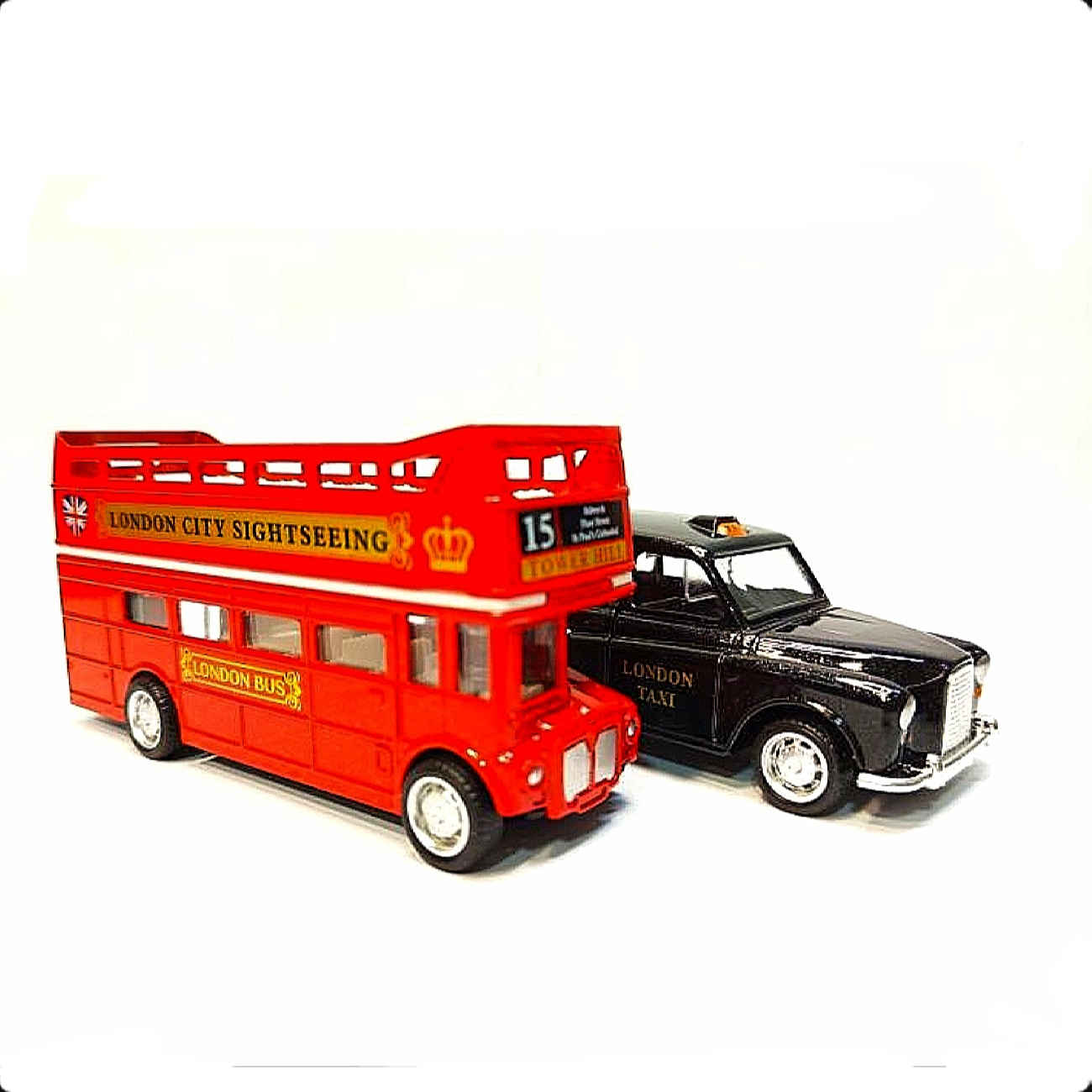 Price and Buy London Bus & Taxi Die-Cast Model Set – Classic UK Vehicle Collection – 2 Pieces_69038a1bd9d47.jpeg Price and Buy London Bus & Taxi Die-Cast Model Set – Classic UK Vehicle Collection – 2 Pieces - Image 1
