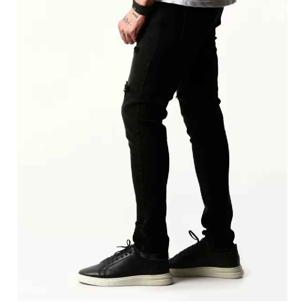 Price and Buy Long Length Jeans in Black Slim Fit for Daily Wear - Image 3