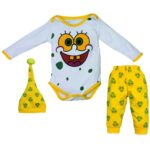 Price and Buy Long Sleeve Onesie Set Model Sponge Bob (3 Pcs)