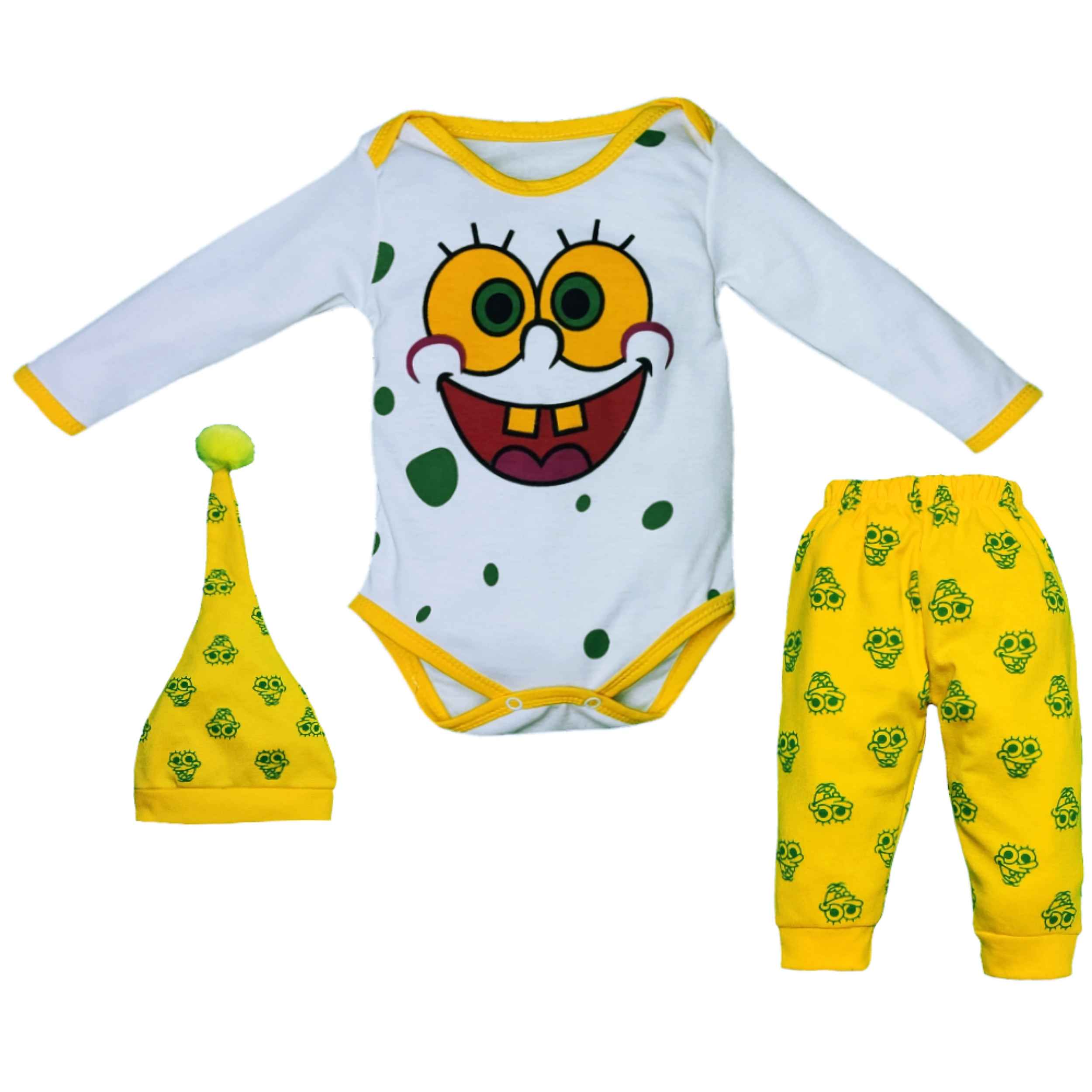 Price and Buy Long Sleeve Onesie Set Model Sponge Bob (3 Pcs)_68fe41ec73c93.jpeg Price and Buy Long Sleeve Onesie Set Model Sponge Bob (3 Pcs) - Image 1
